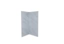 Duschparadies Duschwand PE-Aluminium 3mm Weiß Duschrückwand Bild 3