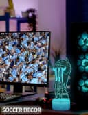 LA CUTE 3D LED Nachtlicht Fußballspieler Nr. 10 Bunt RGB Bild 1
