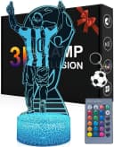 LA CUTE 3D LED Nachtlicht Fußballspieler Nr. 10 Bunt RGB Bild 2