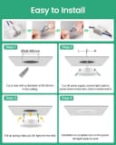 LA CUTE LED Einbaustrahler 5W dimmbar IP44 3 Farbtemperaturen Weiss Bild 4