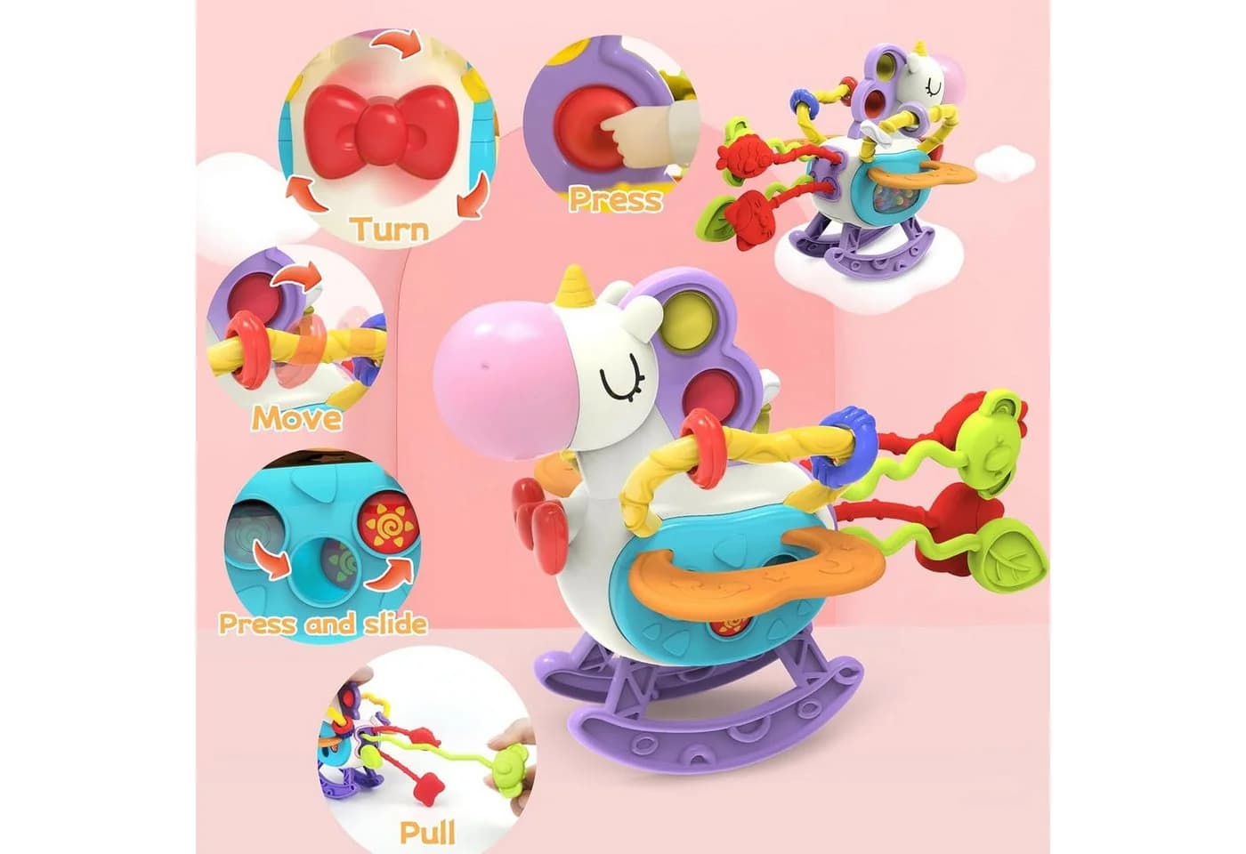 LA CUTE Lernspielzeug Mega Set 3-in-1 Montessori Babyspielzeug-Set - Bild 4