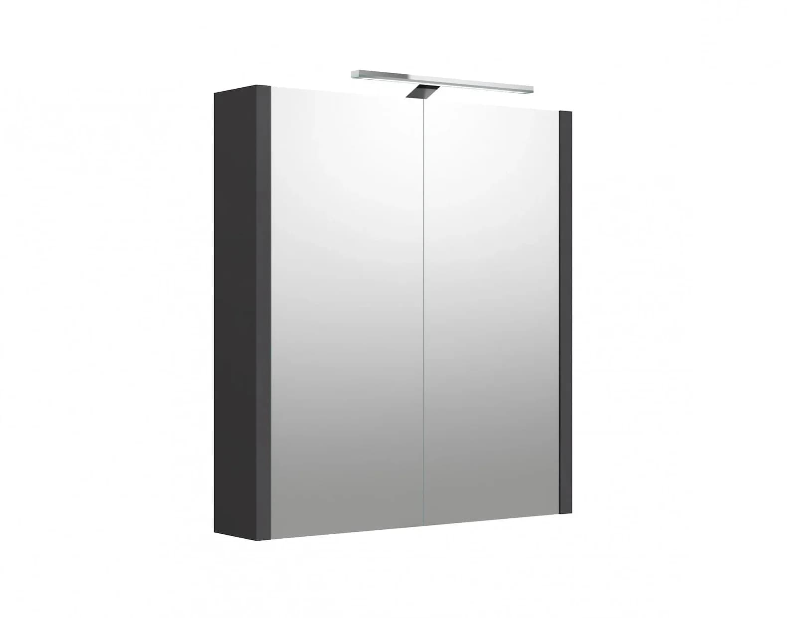 WELLTIME Spiegelschrank Urban Grau mit LED und Soft-Close
