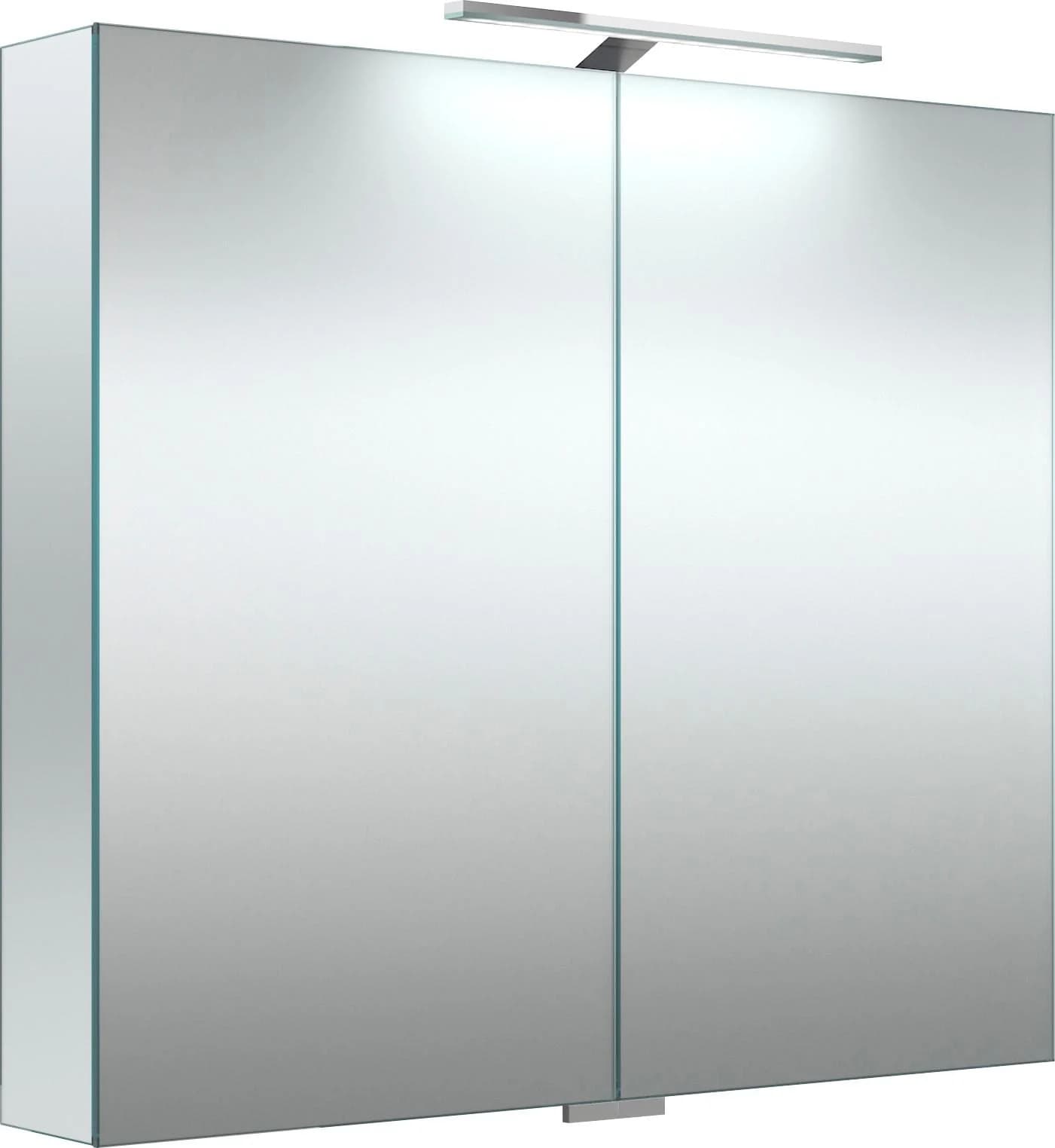 WELLTIME Spiegelschrank G-Line Transparent mit LED & Softclose
