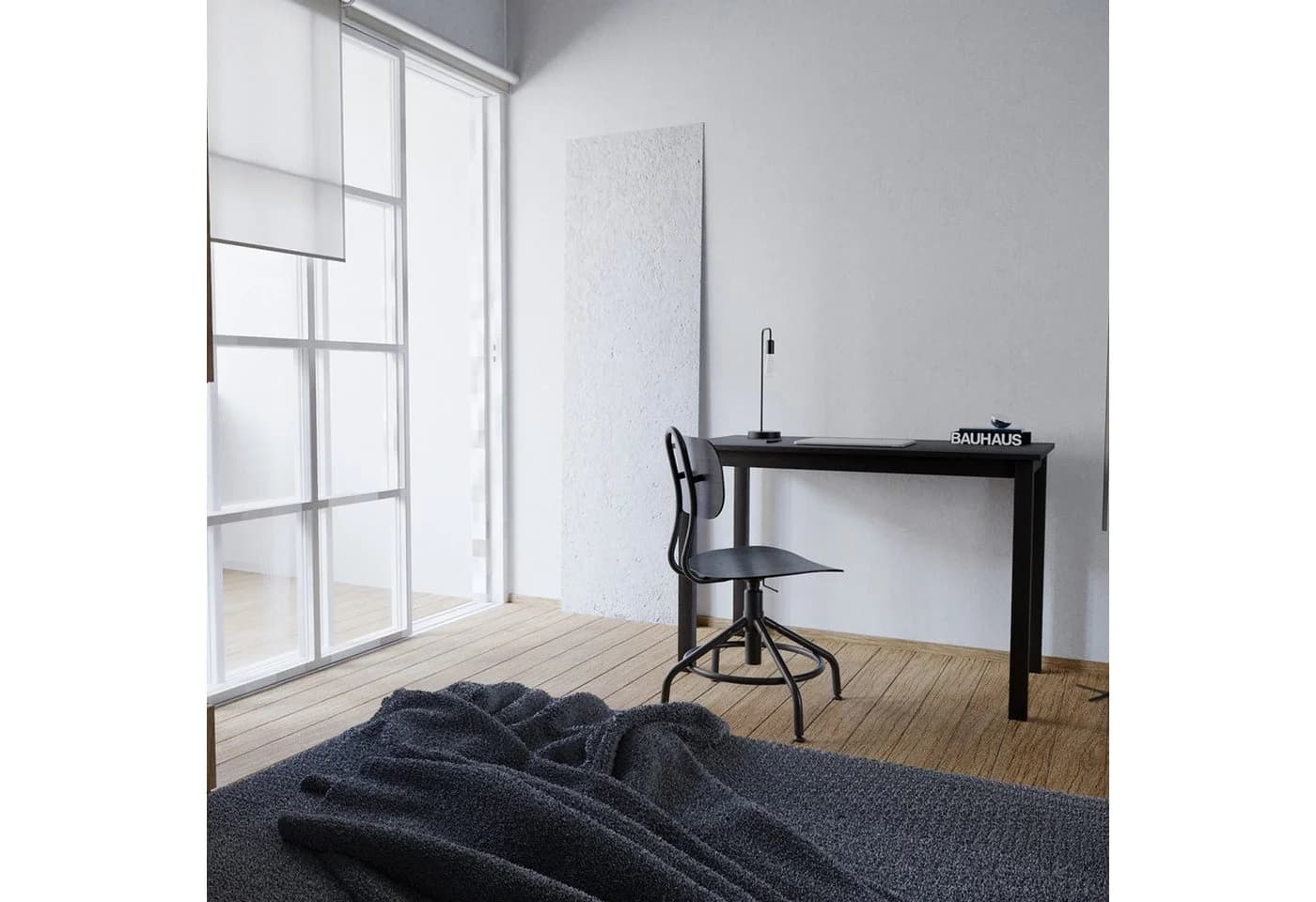 hagge home Vesa Schreibtisch Massivholz Kiefer Schwarz - Bild 4