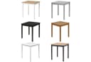 hagge home Esstisch Kiefernholz Massiv 68x68x75 cm Weiß-Braun Bild 5