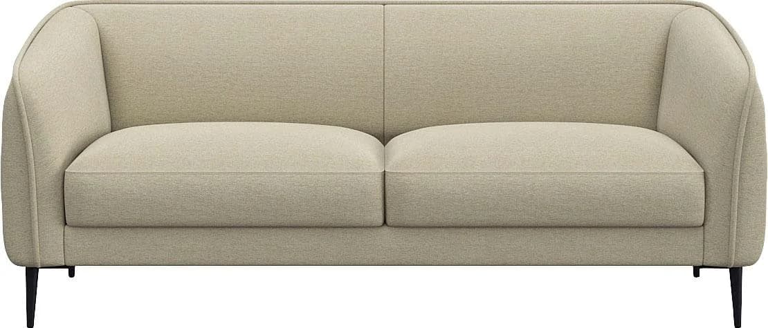 FLEXLUX Belle Designsofa 2,5-Sitzer Beige Skandinavisch