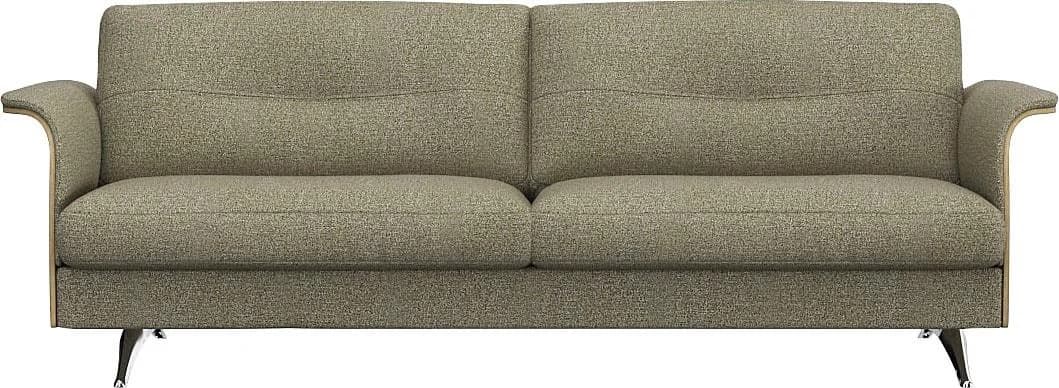 FLEXLUX Glow Designsofa 3-Sitzer Grün