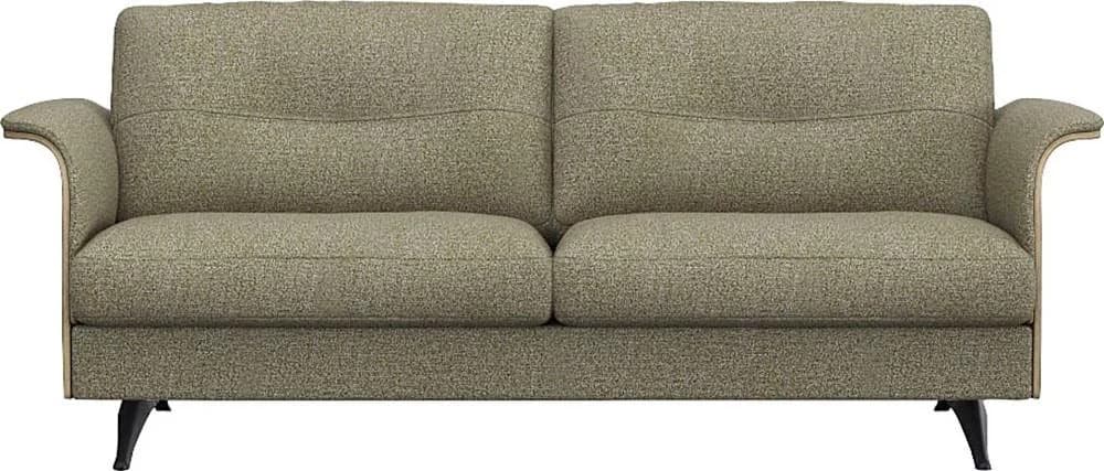 FLEXLUX Glow Sofa 2,5-Sitzer Grün Federkern & Kaltschaum