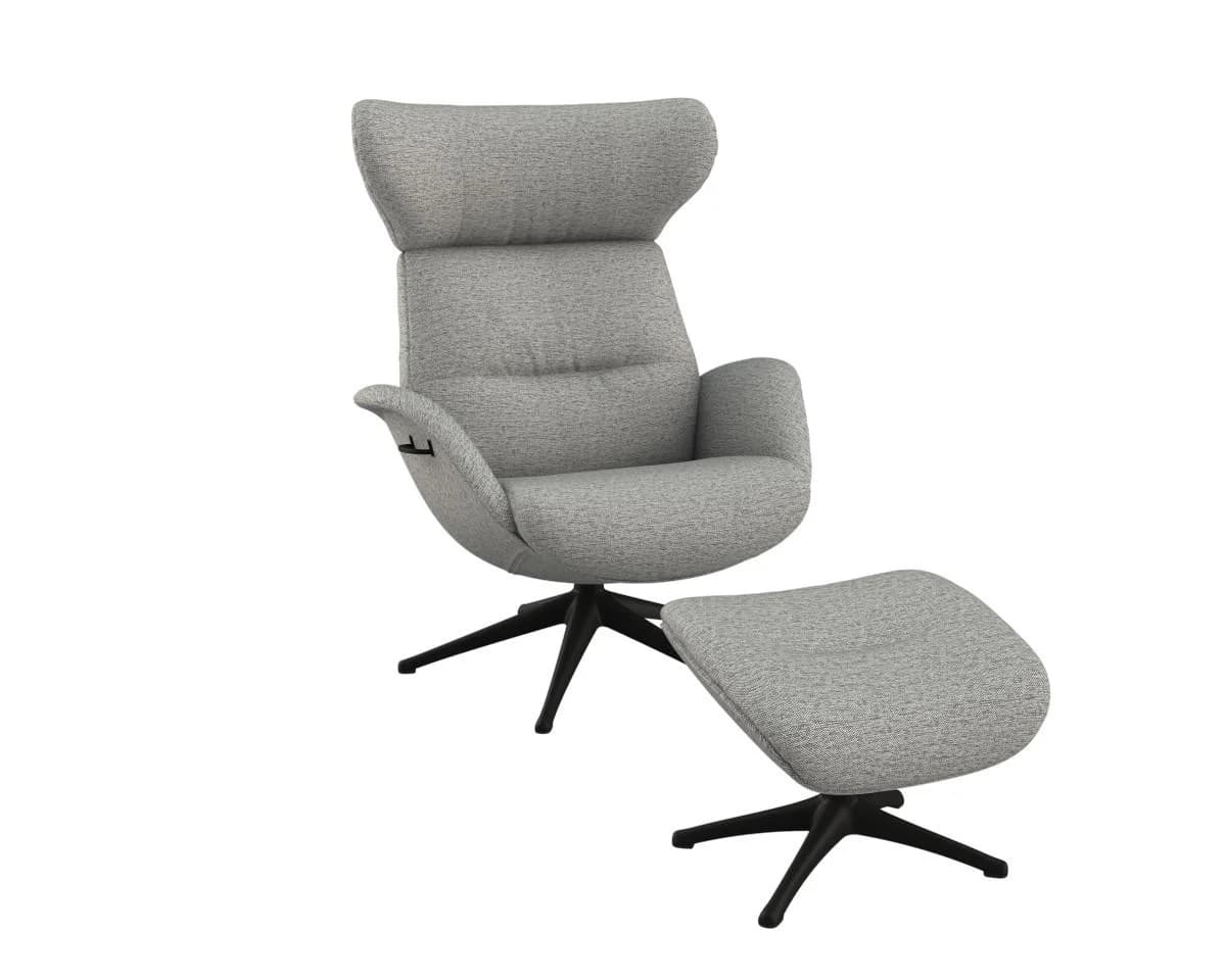 Flexlux Relaxsessel More Grau Skandi mit Verstellfunktion