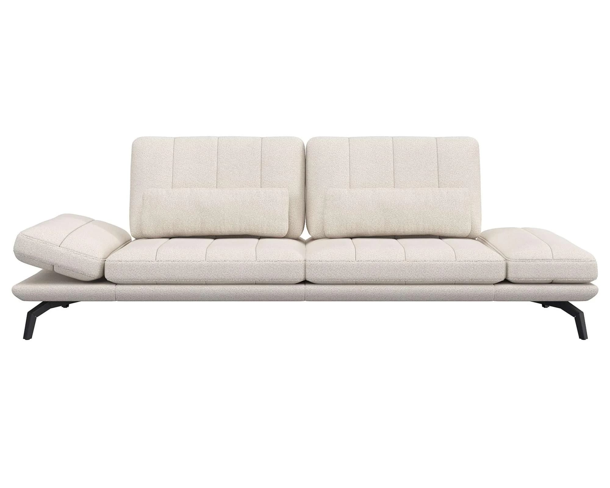 FLEXLUX Tropea 3-Sitzer Funktionssofa Beige Relaxfunktion