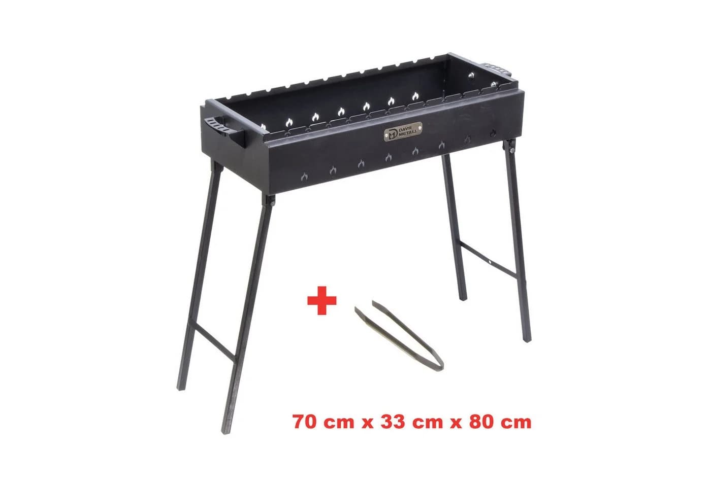 Olymp Handels GmbH Mangal Namangan 70cm Schaschlikgrill Schwarz
