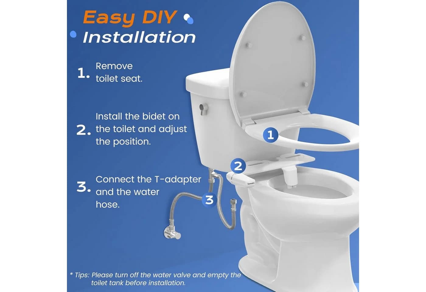 Bidet-Einsatz Ultraschlank Weiß - Bild 5