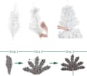LALAHO Künstlicher Weihnachtsbaum 150 cm mit 350 Spitzen PVC Bild 5
