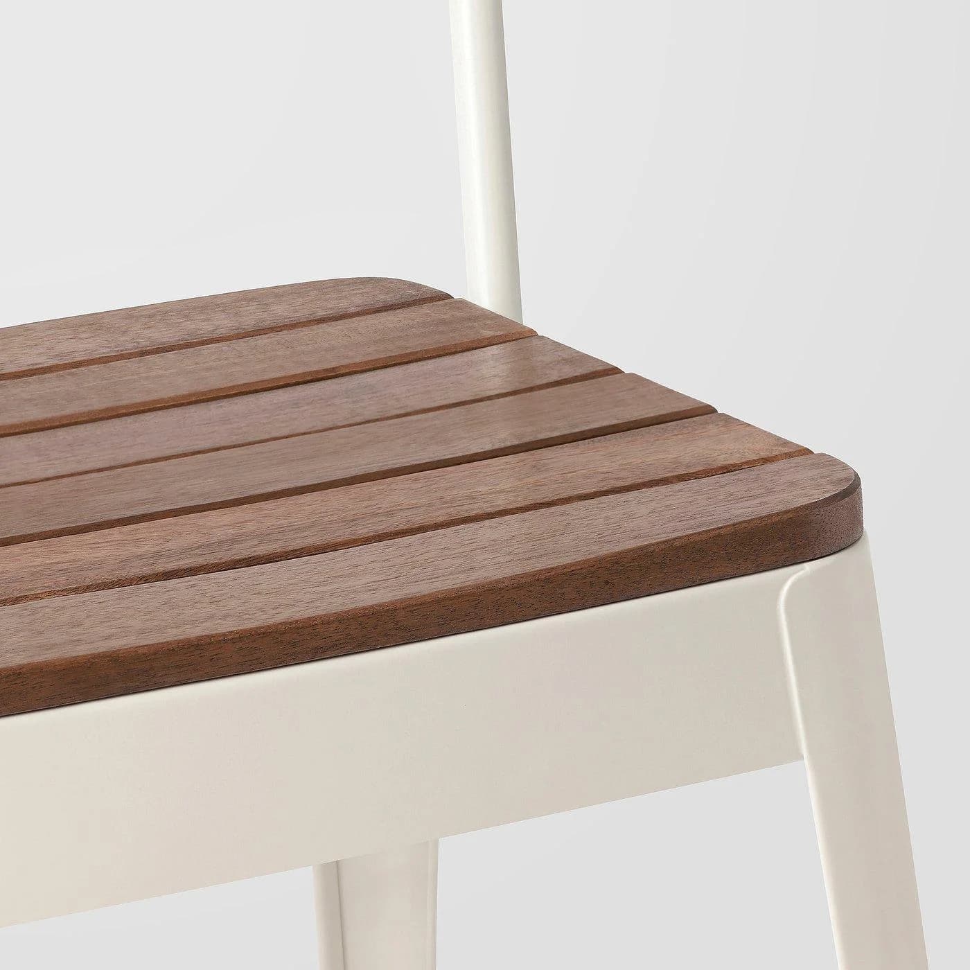 IKEA NORRMANSÖ Stuhl/außen Beige Akazie Landhausstil