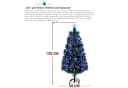 LALAHO Künstlicher Weihnachtsbaum 120cm mit Lichterkette Grün Bild 5