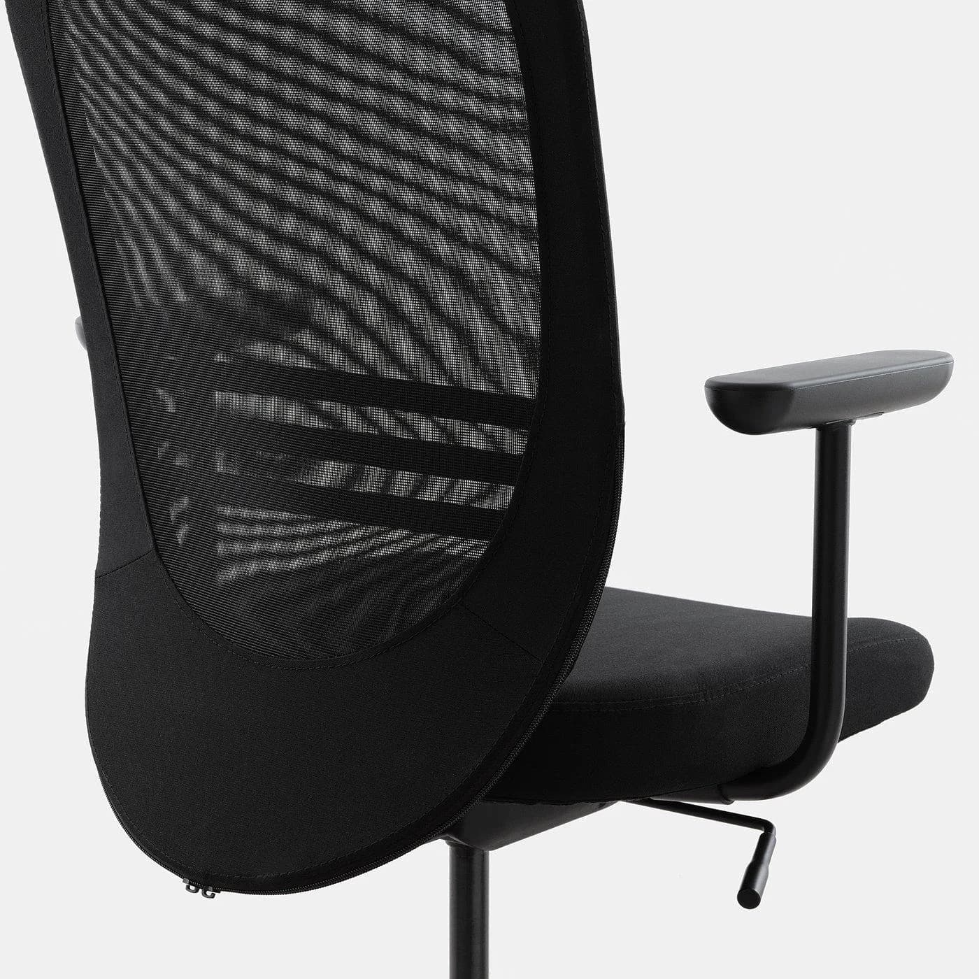 IKEA FLINTAN Armlehnenpaar Schwarz für Drehstuhl