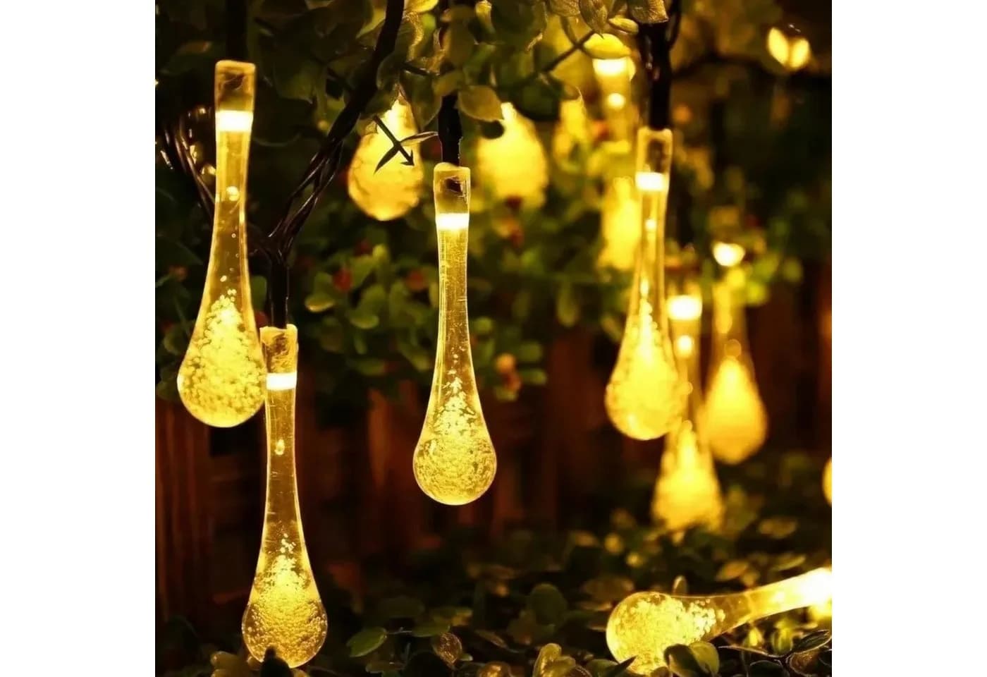 LEDLIGHT LED-Lichterkette Solar-Girlande 20 LED 4,5m Gartenbeleuchtung IP44