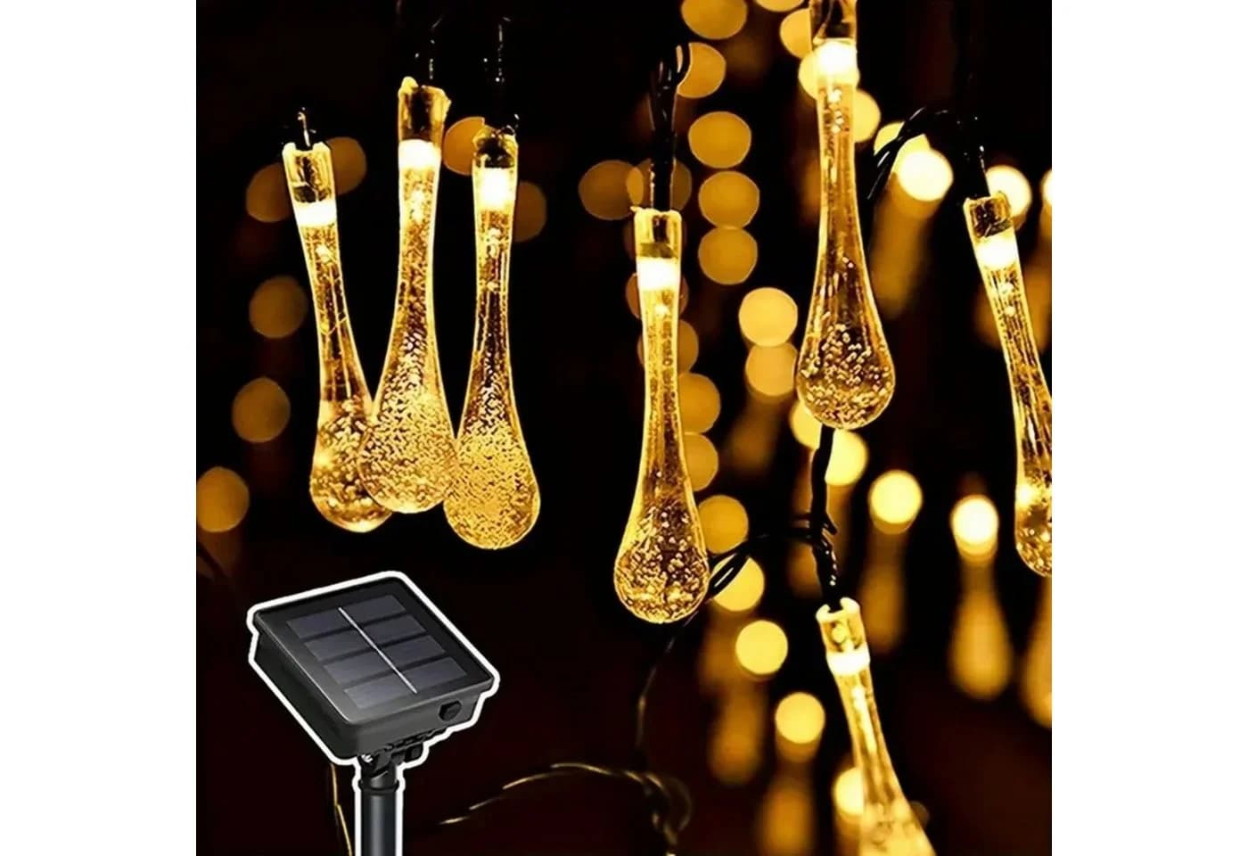 LEDLIGHT LED-Lichterkette Solar-Girlande 20 LED 4,5m Gartenbeleuchtung IP44 - Bild 5