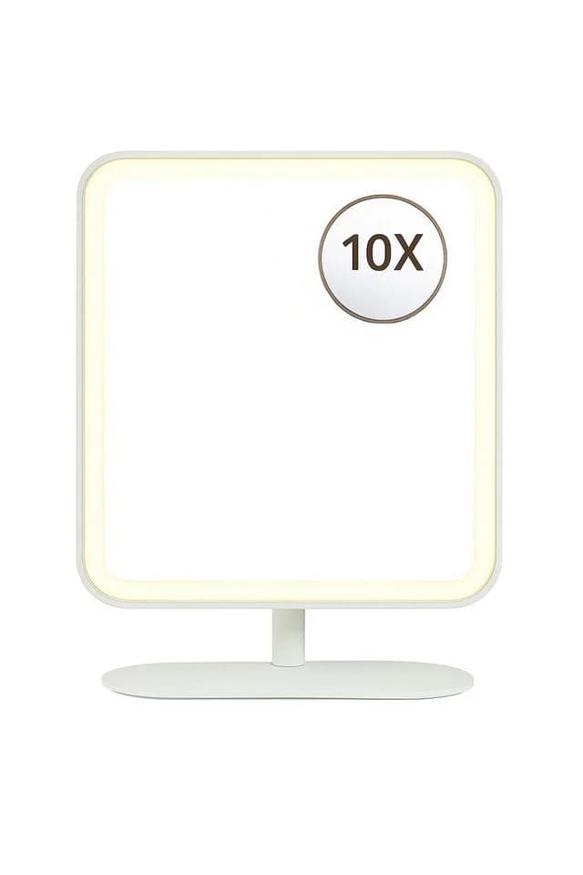 LA CUTE Schminkspiegel LED-Kosmetikspiegel 5-fache Vergrößerung Touch USB-C dimmbar - Bild 2