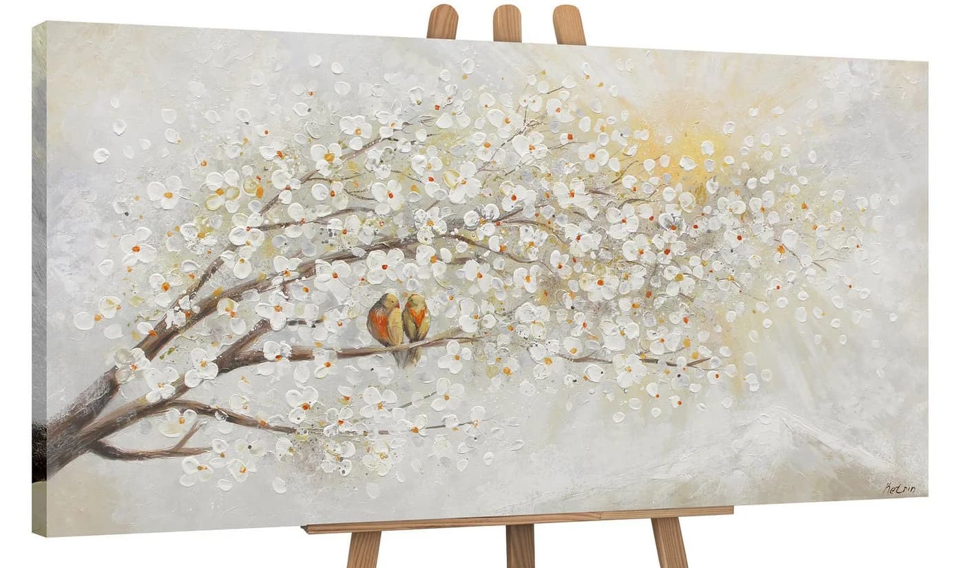 YS-Art Gemälde Sonnenaufgang Handgemalt Leinwand Natur - Bild 2