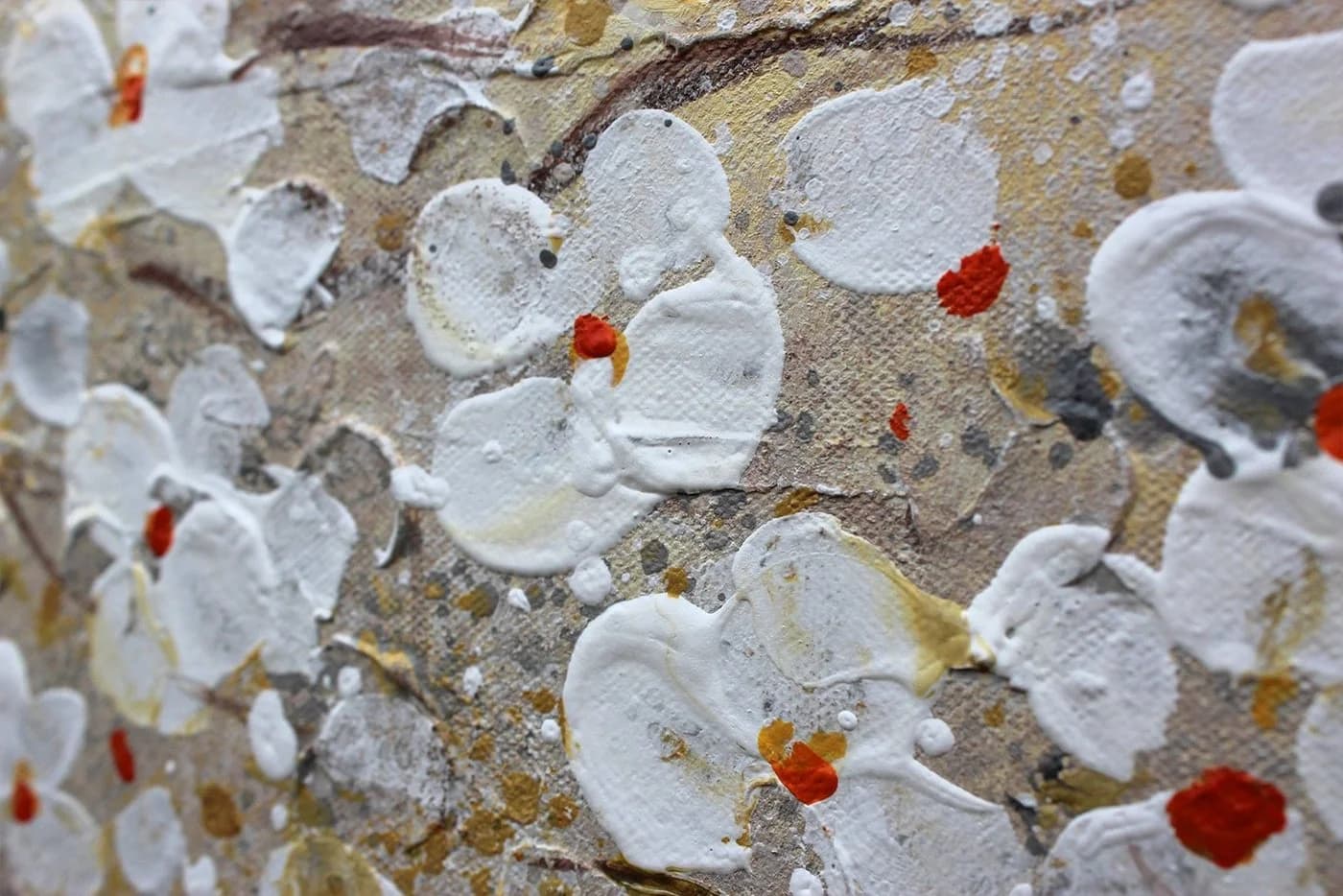 YS-Art Gemälde Sonnenaufgang Handgemalt Leinwand Natur - Bild 3