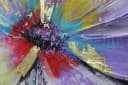 YS-Art Gemälde Schöne Blumen Bunt Gold Handgemalt Leinwand Bild 1