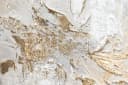YS-Art Handgemaltes Leinwandbild Abstrakt Gold Weiß Beige Gelb Bild 3