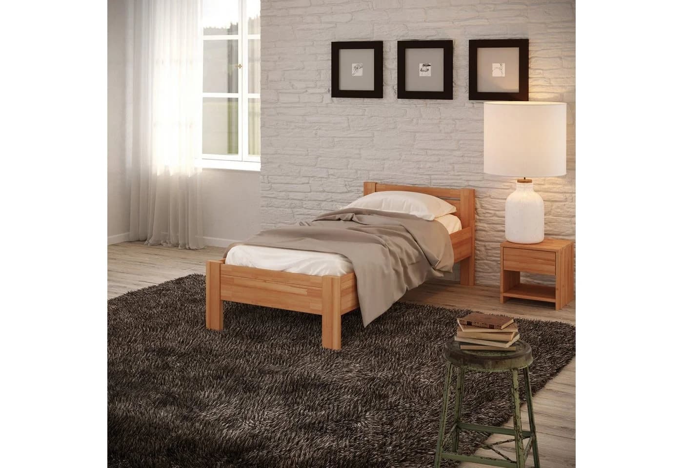 Krok Wood Seniorenbett SiSi Massivholzbett Buche Komforthöhe - Bild 2