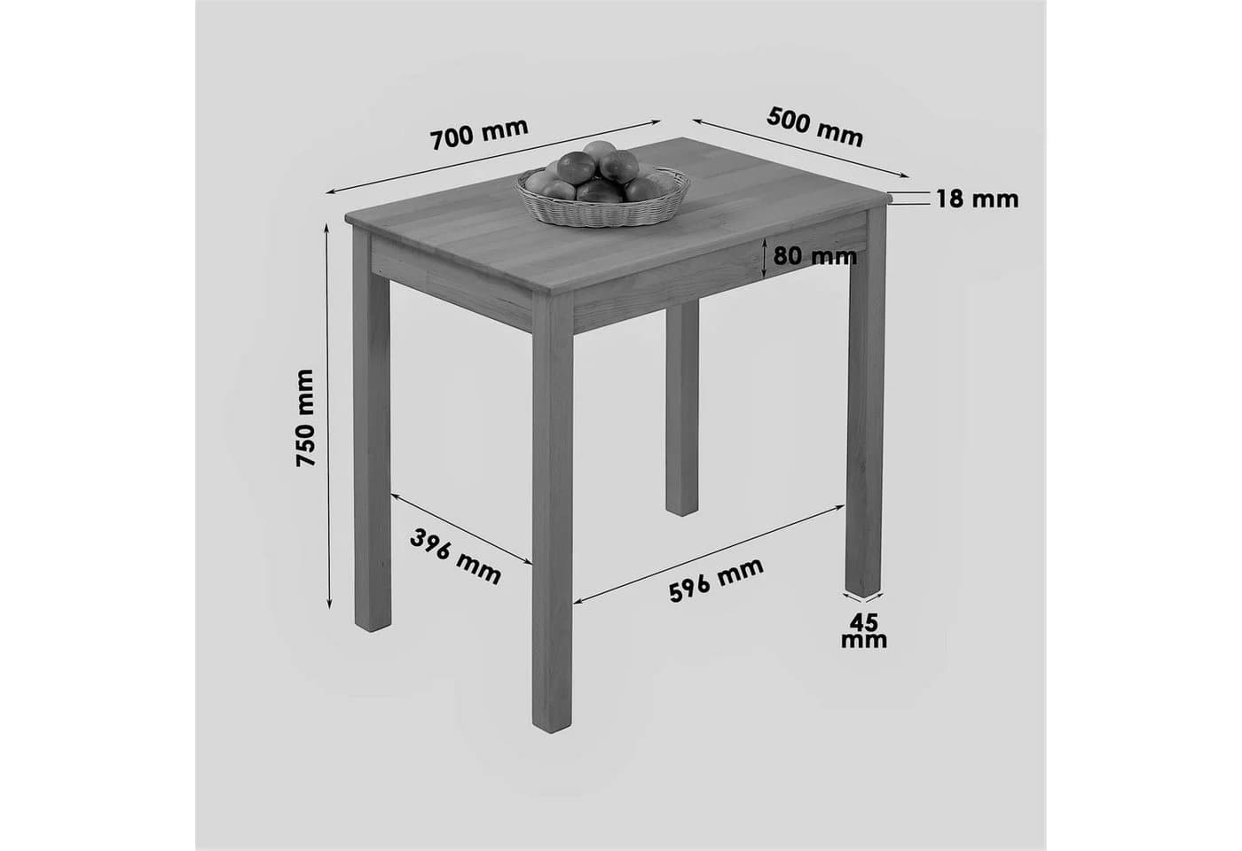 Krok Wood Esstisch Tomas Massivholz Buche - Bild 5