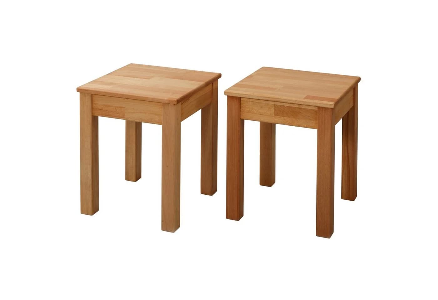 Krok Wood Hocker Tomas Set 2x Massivholz Buche - Bild 2