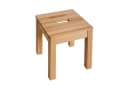Krok Wood Hocker Tomas Massivholz mit Eingriff Bild 1