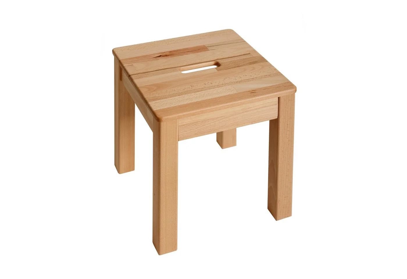 Krok Wood Hocker Tomas Massivholz mit Eingriff