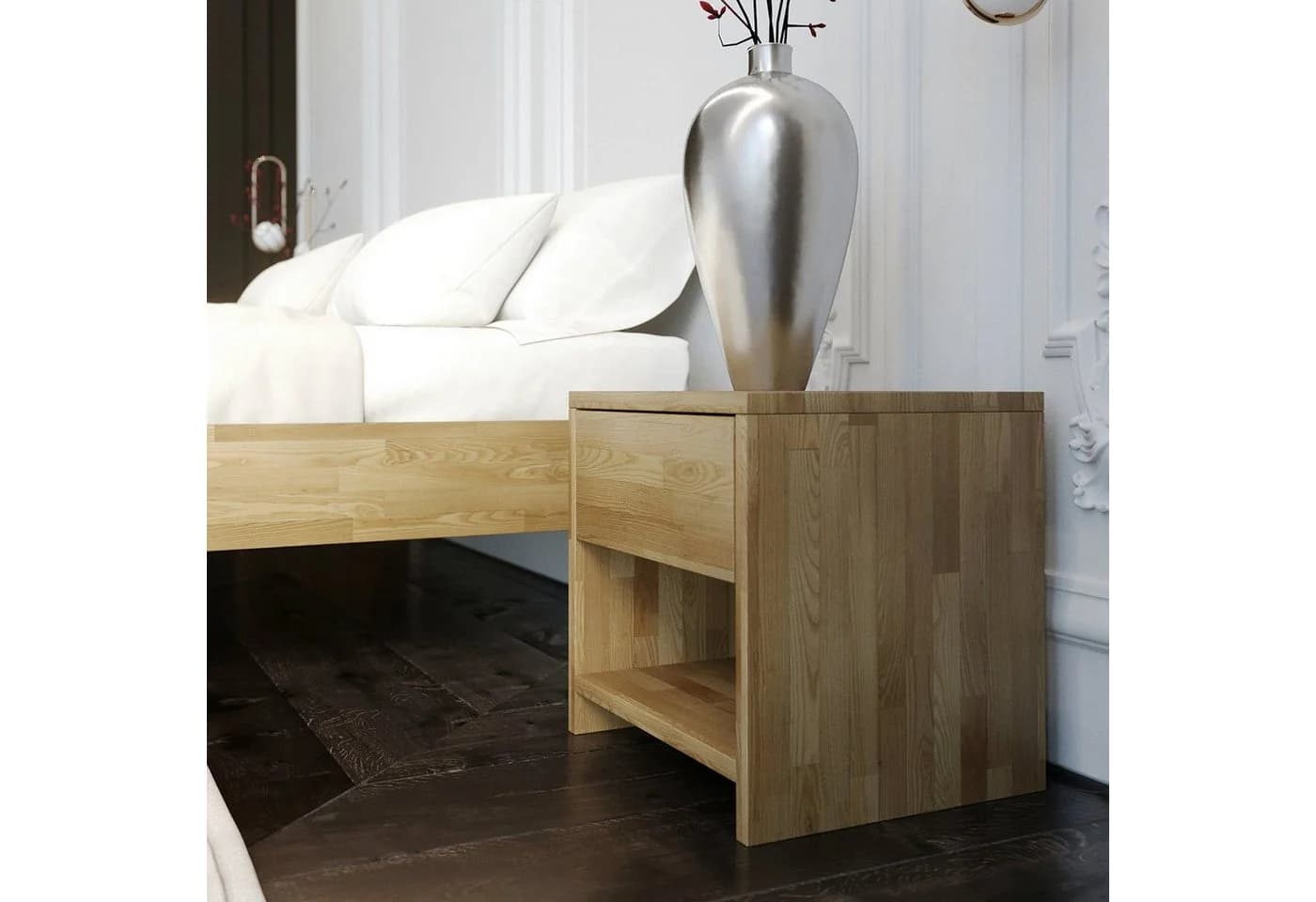 Krok Wood Nachttisch Julia aus Massivholz - Bild 2