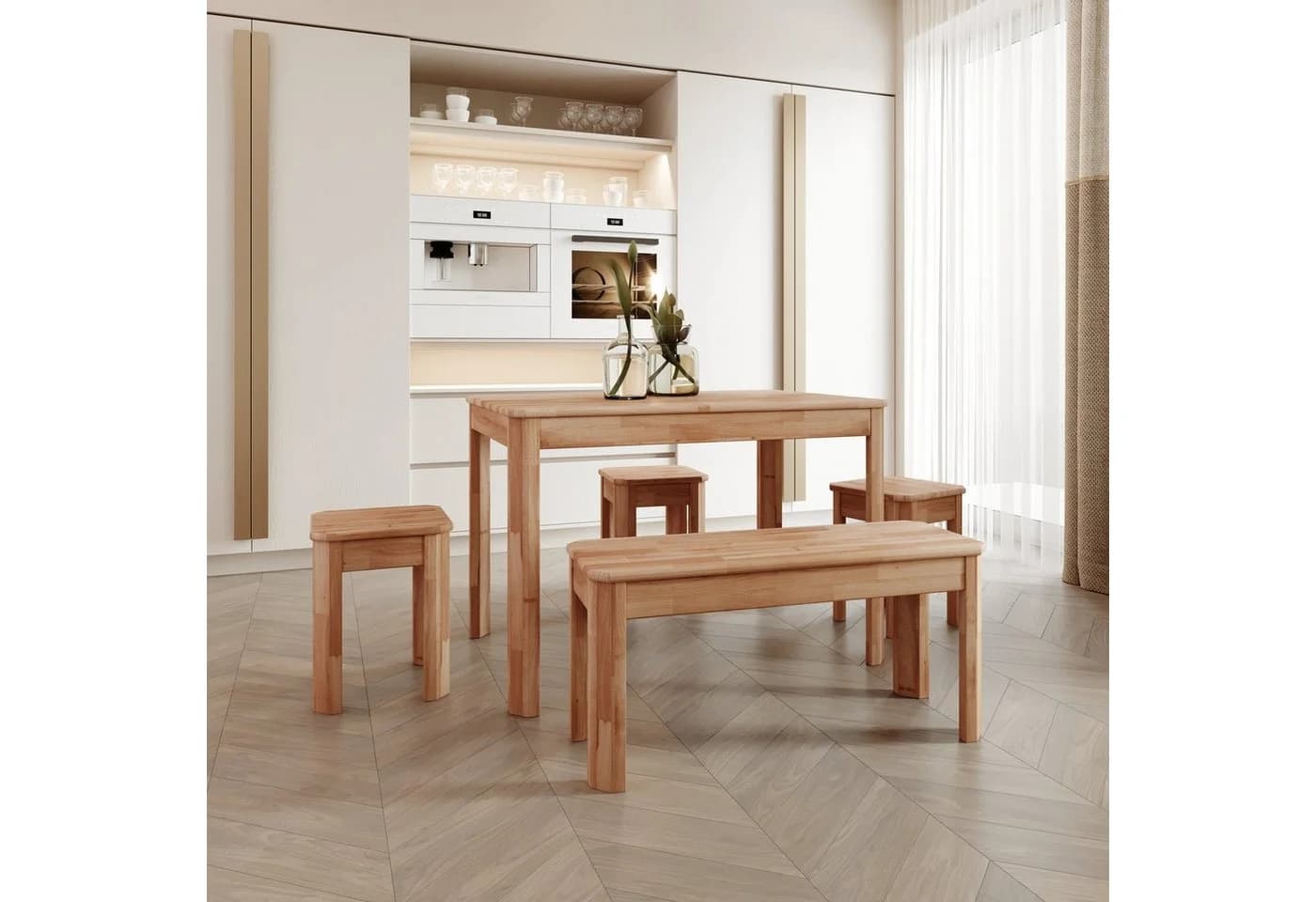 Krok Wood Esstisch Berlin aus Massivholz Buche - Bild 5