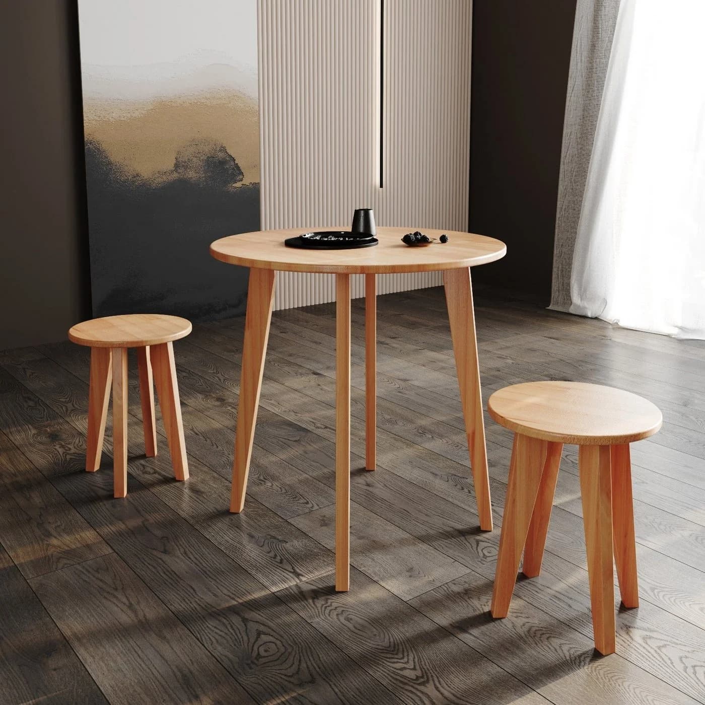 Krok Wood Esstisch Dresden Runder Tisch Buche Massivholz