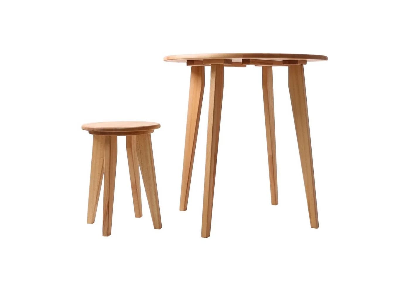 Krok Wood Esstisch Dresden Runder Tisch Buche Massivholz - Bild 5