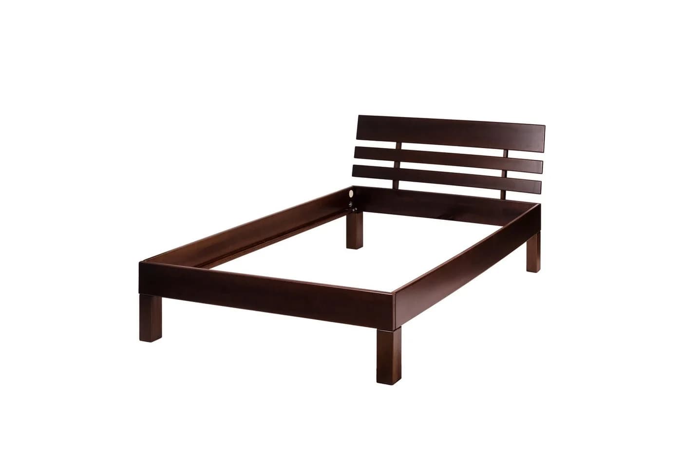 Krok Wood Massivholzbett Julia Buche klassisch dunkel lackiert - Bild 1