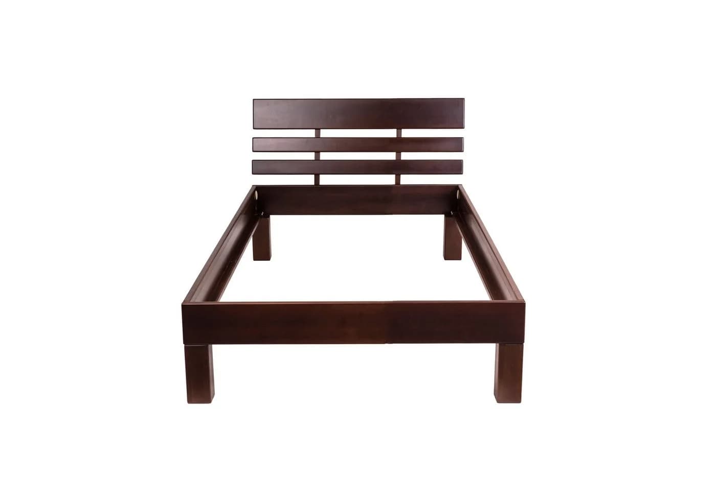 Krok Wood Massivholzbett Julia Buche klassisch dunkel lackiert - Bild 3