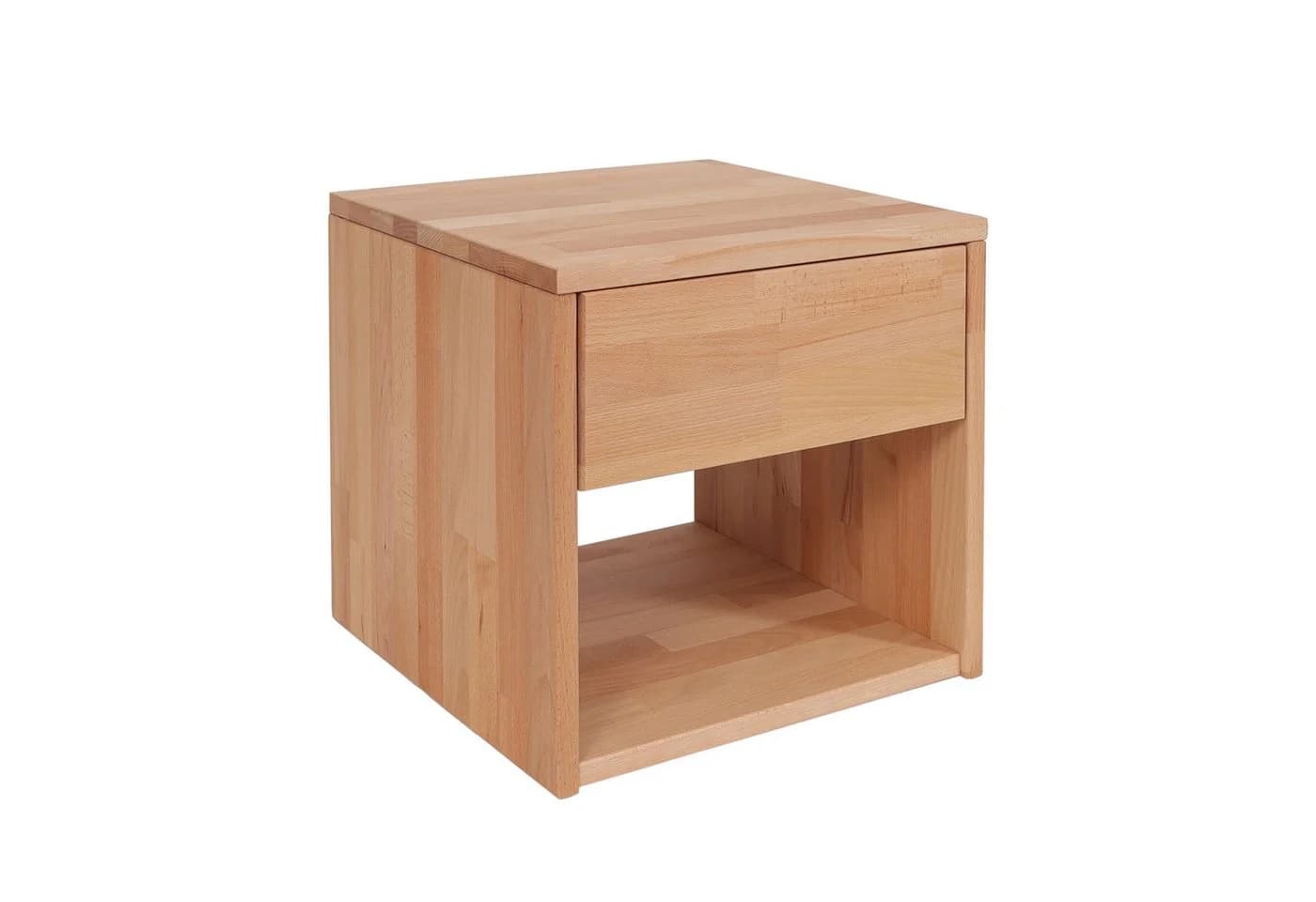 Krok Wood Nachttisch Jana Massivholz geölt Schublade Natur
