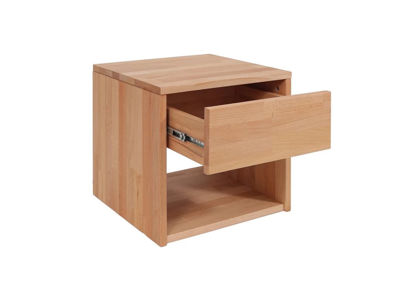 Krok Wood Nachttisch Jana Massivholz geölt Schublade Natur - Bild 5