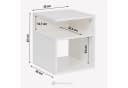 Krok Wood Nachttisch LORA Artisan-Eiche Laminierter Spanplatte Bild 5