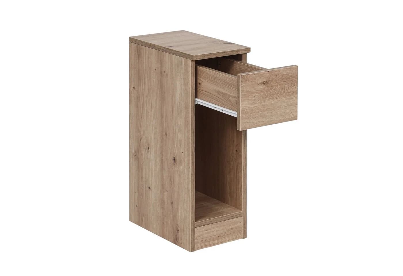 Krok Wood Nachttisch LORA Braun Schmal mit Schublade - Bild 4