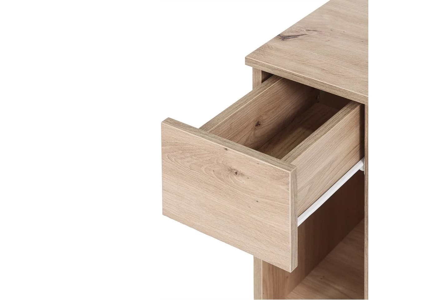 Krok Wood Nachttisch LORA Braun Schmal mit Schublade - Bild 5