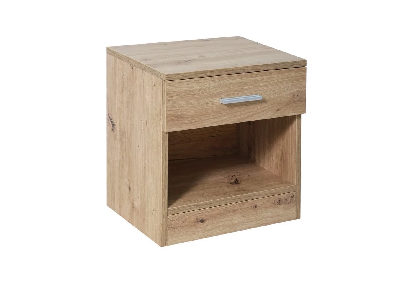 Krok Wood Nachttisch LORA mit Schublade und offenem Fach