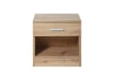Krok Wood Nachttisch LORA mit Schublade und offenem Fach Bild 3
