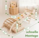 Goodevas Klettergerüst 5-in-1 Montessori Holz-Kletter-Set Weiß Bild 1