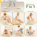 Goodevas Klettergerüst 5-in-1 Montessori Holz-Kletter-Set Weiß Bild 5