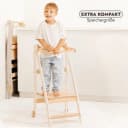 Goodevas Kinderstuhl Montessori Lernturm Höhenverstellbar Weiss Bild 1