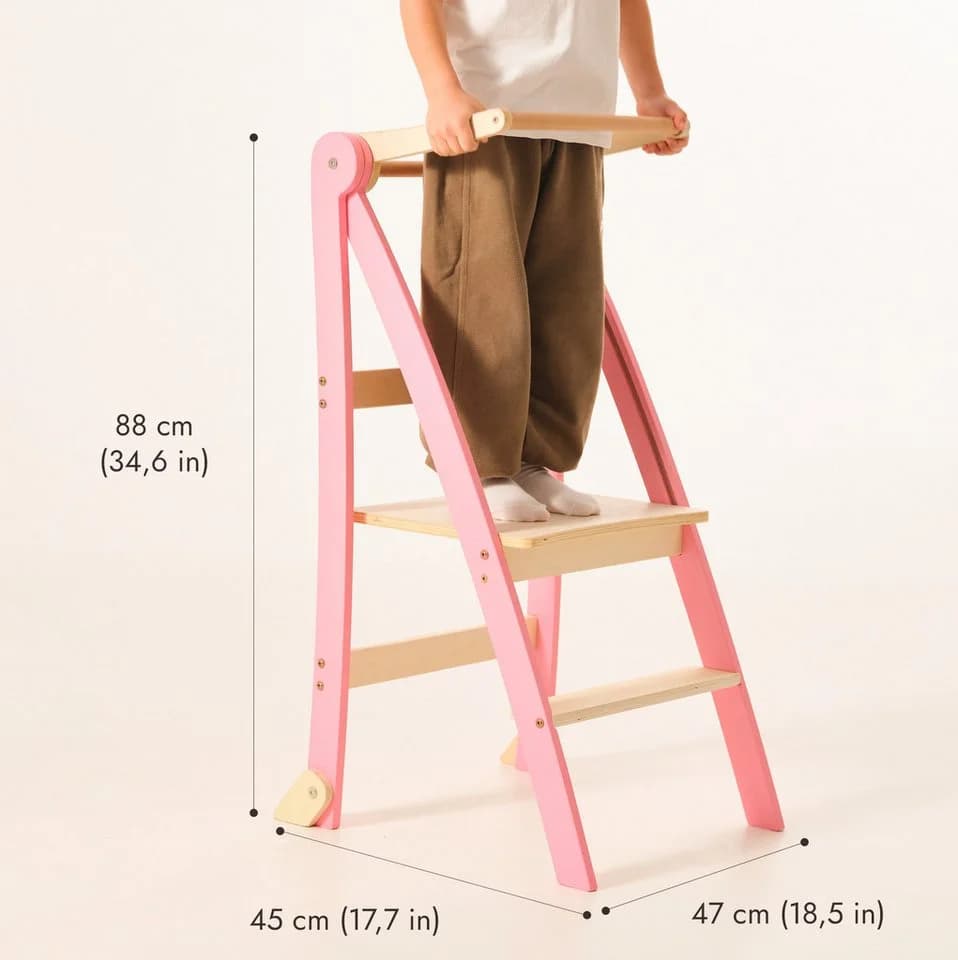 Kinderklappstuhl Montessori-Design, kompakt und leicht zusammenklappbar - Bild 5