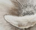 YS-Art Gemälde Blumen II Beige Schwarz Weiß mit Rahmen Grau Bild 5